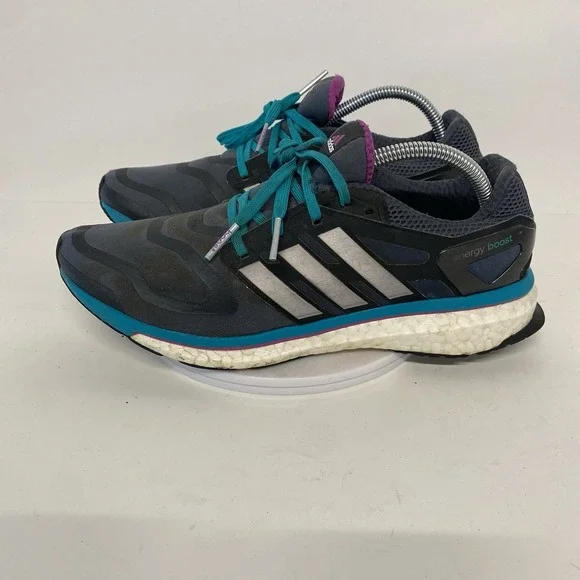 Adidas Shoes Women Size 10.5 Energy Boost Gray Athletic Running Sneakers 4112 - Picture 9 of 16